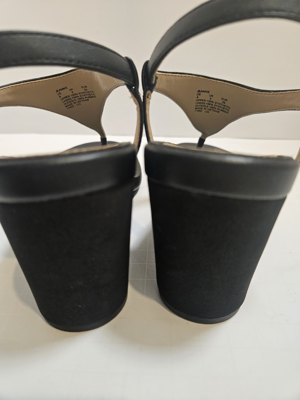 Lauren Ralph Lauren Jeannie Black Thong Wedge Sandals Shoes Women’s Size 8 New - Picture 8 of 16